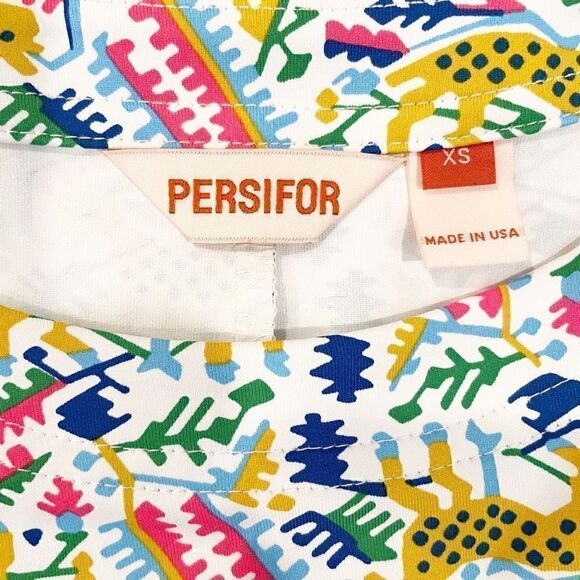 Persifor Carter Dress Roe Deer Animal Print Stretch Size XS - Picture 5 of 5